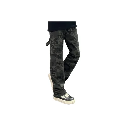 DUATOGE Армейский зеленый камуфляж Мужские Джинсы