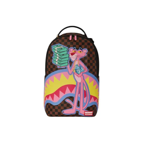 SPRAYGROUND Рюкзак из искусственной кожи унисекс коричневый и розовый