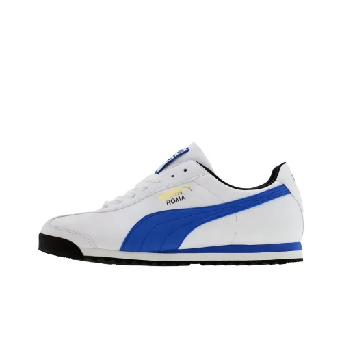 PUMA Roma Basic Abrasion-Resistant Низкий Топ Повседневная Обувь Мужская Белый Синий