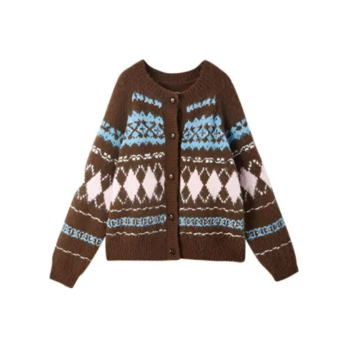 XIANGYING Кофе Женские Свитера
