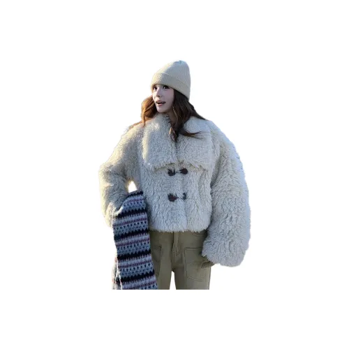 Vintage Cars Бархат Feel Пальто Женские