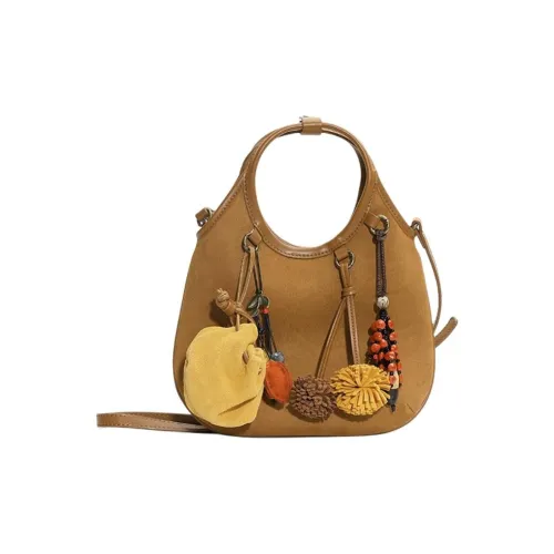 URBAN REVIVO Ткань Сумка Женская Коричневая