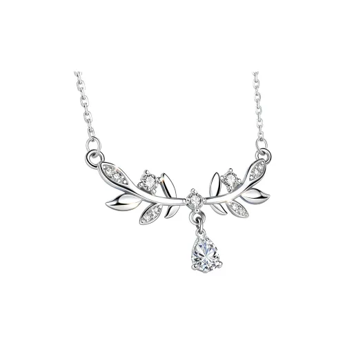 KYY 999 Fine Серебряные Искусственные Камни Ожерелье Женское