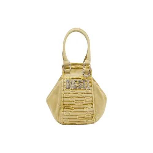 DIESEL Холст Одно Плечо Сумка Мини Женская Желтая