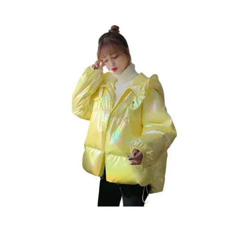 MDEHT Желтый Женские пуховики
