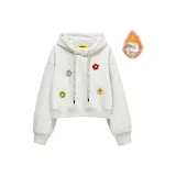 Бело-серый вереск, флисовая подкладка