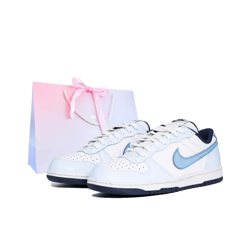 Nike BIG Амортизация Износостойкие Низкие Кроссовки для скейтбординга Мужские Синие