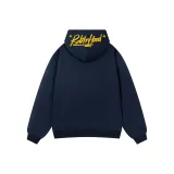 Темно-синий, синий (вышивка, желтый текст), с флисовой подкладкой, 420 г