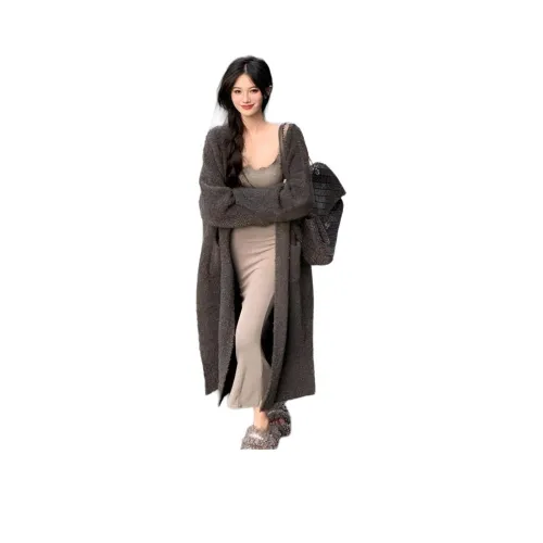 OURUOKE Длинное платье с длинными рукавами женское