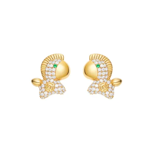 OUBI.YABI Copper Alloy Stud Earrings Women's OUBI.YABI Серьги-гвоздики из медного сплава женские