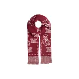 Красный медведь с принтом