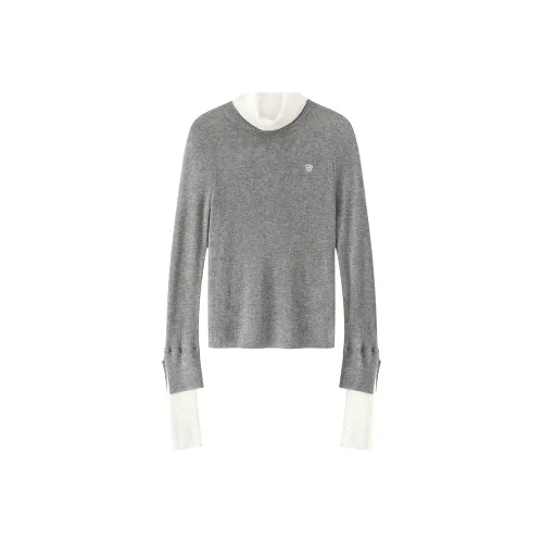 CHUU Светлый Фотиния Серый Женский Трикотаж