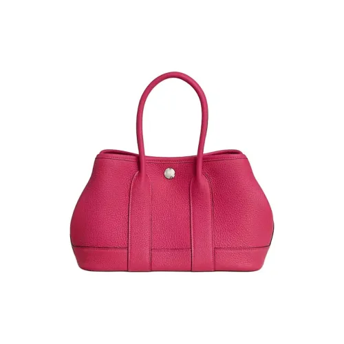 HERMES NEO GARDEN 23 Холст с кожей Сад Сумка Мини Женские 0D Розовый Mexico Розовый