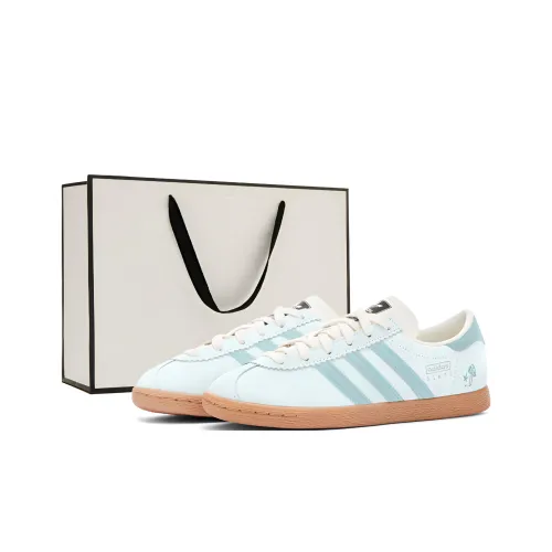 Adidas Originals Stadt Аbrasion-Resistant Немецкие Армейские Кроссовки Женские Циановый