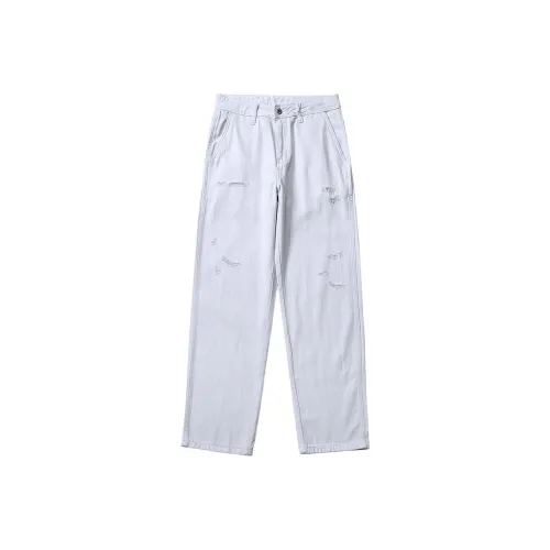 Devanro Azure White Blue Men's Jeans Devanro Азур Белый Синий Мужские Джинсы