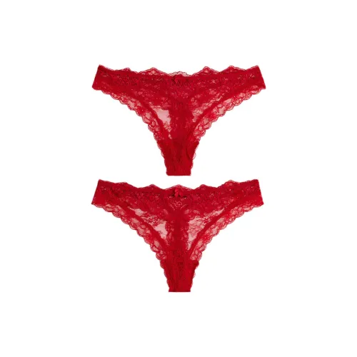 H M 2 пачки красных женских стрингов