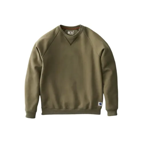 Carhartt 107550 FW25 Crafted Series Тяжелый Флис Свитшот с Круглым Вырезом Мужской