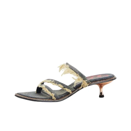 DIESEL Шлепанцы 4,5 см Женские Синие