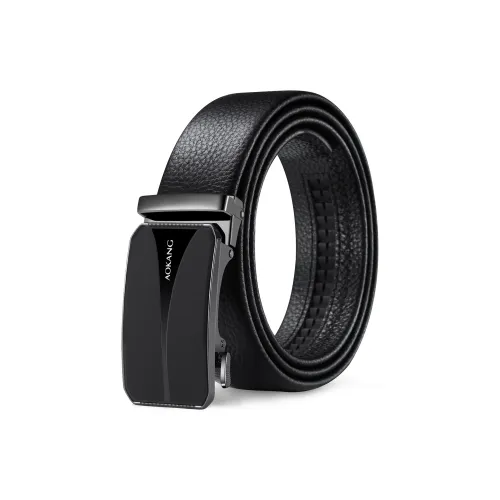 AOKANG Ремни из натуральной коровьей кожи мужские 3,5 см