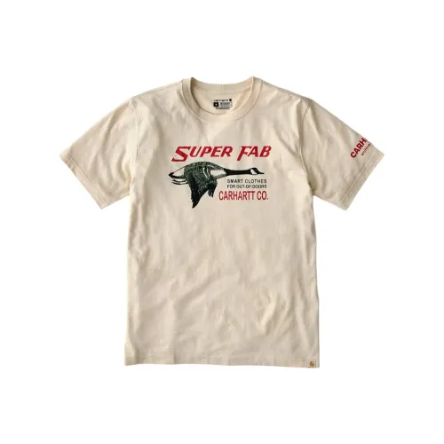 Carhartt Fw25 107050 Relaxed Fit Легкий Короткий Рукав FAB Graphic T Рубашка Свободный крой Мужской