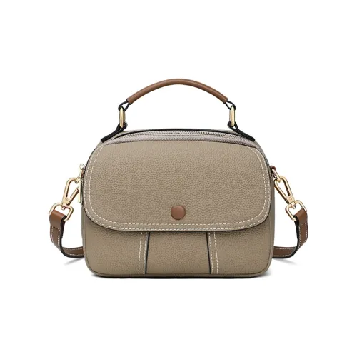 EBLAN Сумка через плечо из коровьей кожи стандартная женская слоновая серый