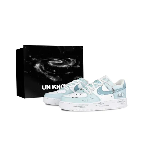 Nike Air Force 1 Sky Realm Особенная сумка для покупок устойчивая к истиранию низкий топ кроссовки для скейтбординга мужской небесно-голубой