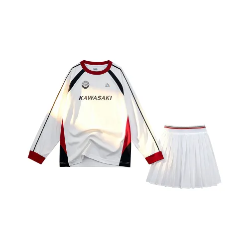 Kawasaki Vintage Collection Бадминтон Джерси Унисекс 2 предмета Комплект Белый Красный Черный Зеленый