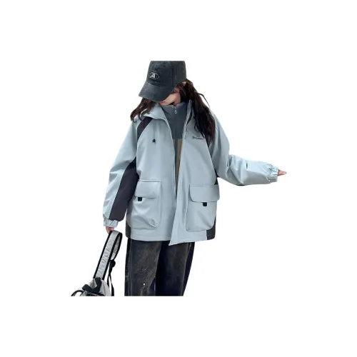 Yomi House Синий Серый [Включая Подкладку] Топы для школьного возраста