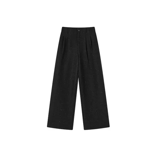 XIANGYING Темно-серый женский костюм брюки