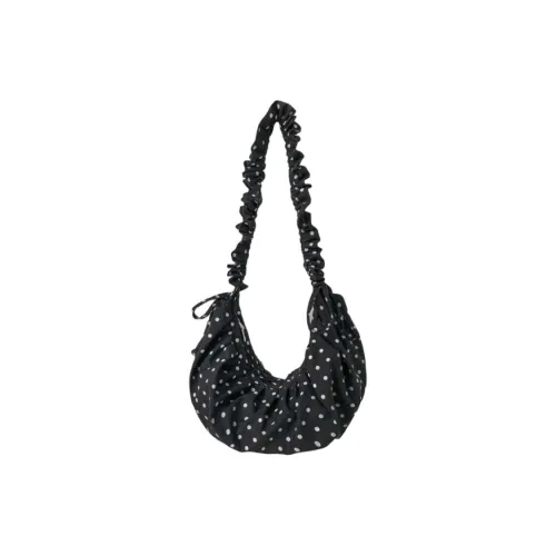 DIFFERENT FACES Хлопок Плечевая сумка Стандартная Женская Черная