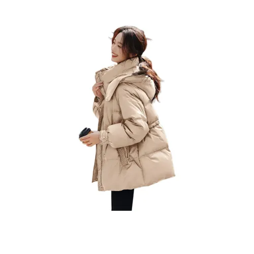 Mo Han Yi Mei Пуховик Женские Шампанское