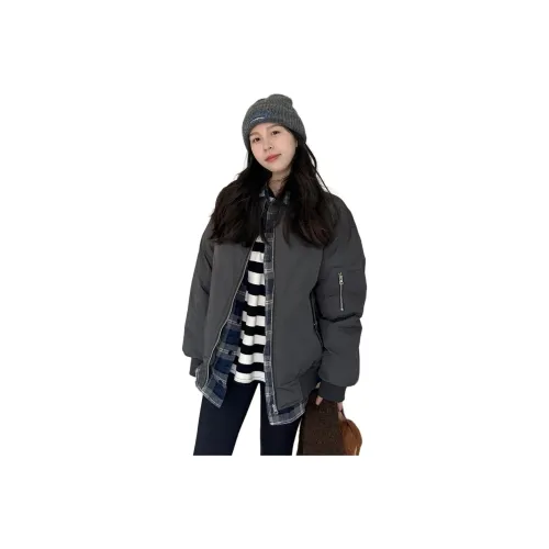 OURUOKE Серый Женский пуховик