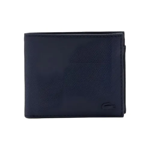 LACOSTE Переработанный холст Кошелек среднего размера Мужской Морской синий