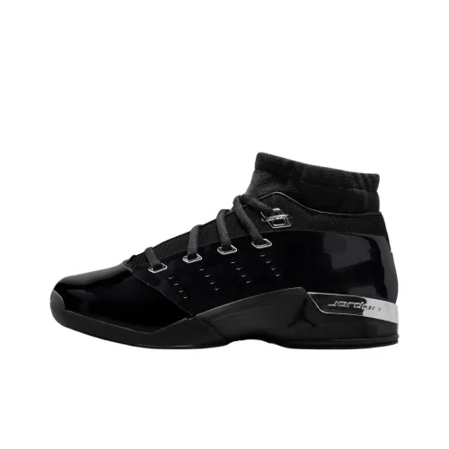 Jordan Air Jordan 17 Low Top Винтажные баскетбольные кроссовки Унисекс Черный