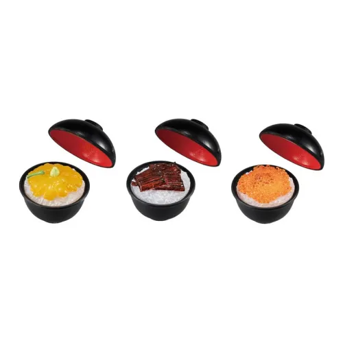 Bandai Японский Тушеное Говядное Рис Счастливый Лот Один Капсульная Игрушка Цельная Коробка 3 Штуки