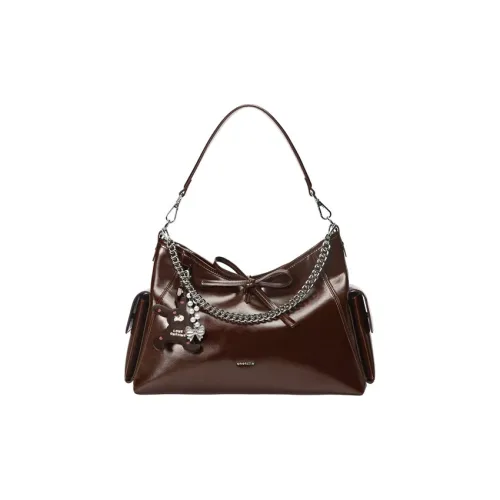 ONE TIME Сумка через плечо из синтетической кожи стандартная женская цвет какао-коричневый