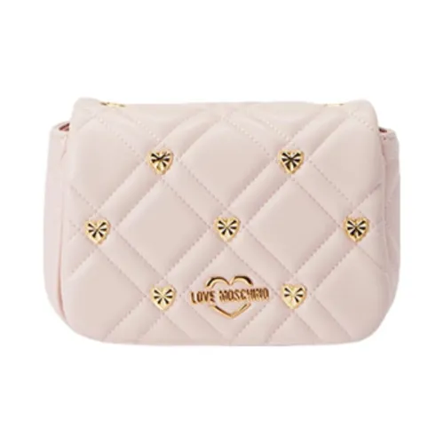 LOVE MOSCHINO Сумка через плечо из искусственной кожи маленькая женская розовая