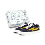 Темно-синий, синий, желтый (белый, шнурки)