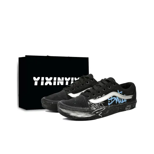 VANS Old Skool Low Топ Скейтборд Кроссовки Унисекс Небесно-Синий