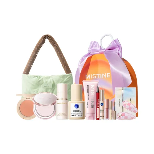 Mistine Улучшенная Тональная Основа Коробка Набор Косметики Контроль Жирности Естественный Длинный Тяжелый Прозрачный 11 Штук Набор Полный Комплект Косметики