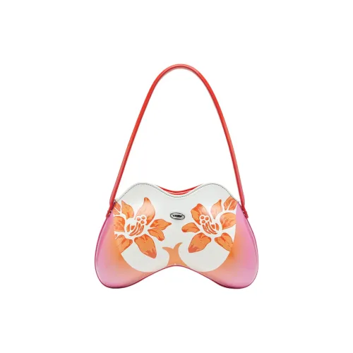 DIESEL Karol г Коллаборация Полиуретан Сумка на плечо Женская Белая и Розовая