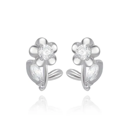 XUPING Серьги-гвоздики с синтетическим кубическим цирконием женские