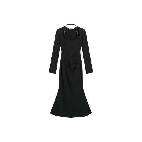 FLIM Длинное платье с длинными рукавами женское