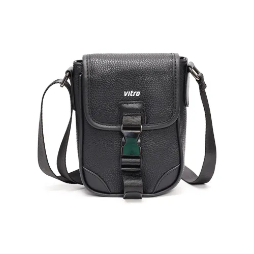 VITRO ПУ (полиуретан) Сумка через плечо Стандартная Унисекс Черный N Клетка Черный