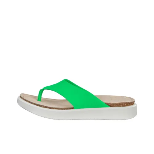 Ecco Corksphere Аbrasion Resistant Шлепанцы Женские Зеленые