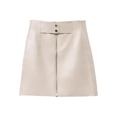 HERMES Белый Женские Кожаные Короткие Юбки