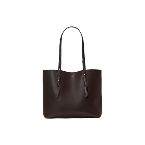 Kate Spade Коровья кожа крупнозернистая Сумка через плечо Большая Женская Темно-коричневая