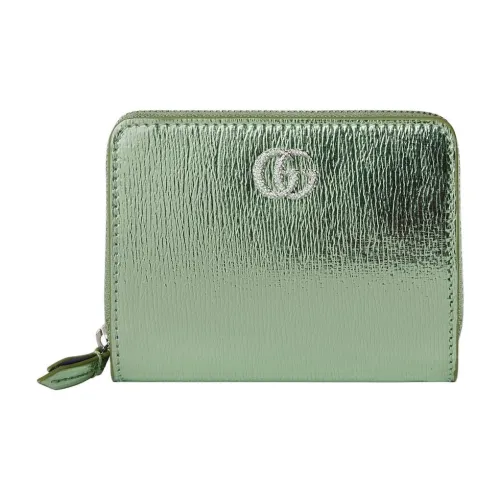 GUCCI GG Marmont Кожа Кошелек Мини Женский Зеленый