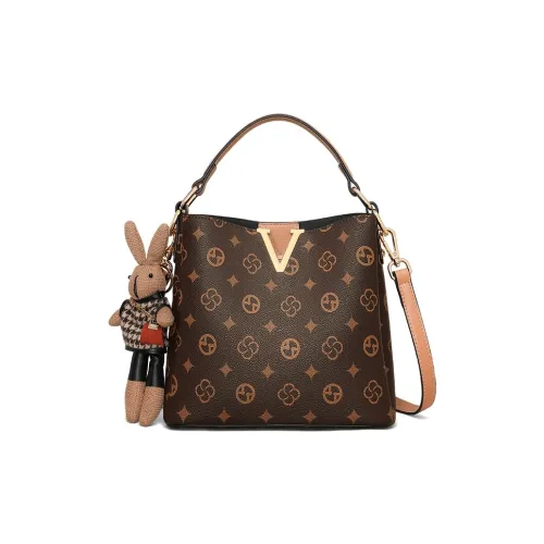 VINEY Сумка через плечо из ПВХ Сумка на плечо Средняя Женская Хаки