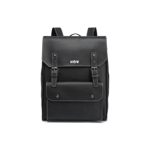 VITRO ПУ (полиуретан) с полиэстером рюкзак стандартный унисекс черный